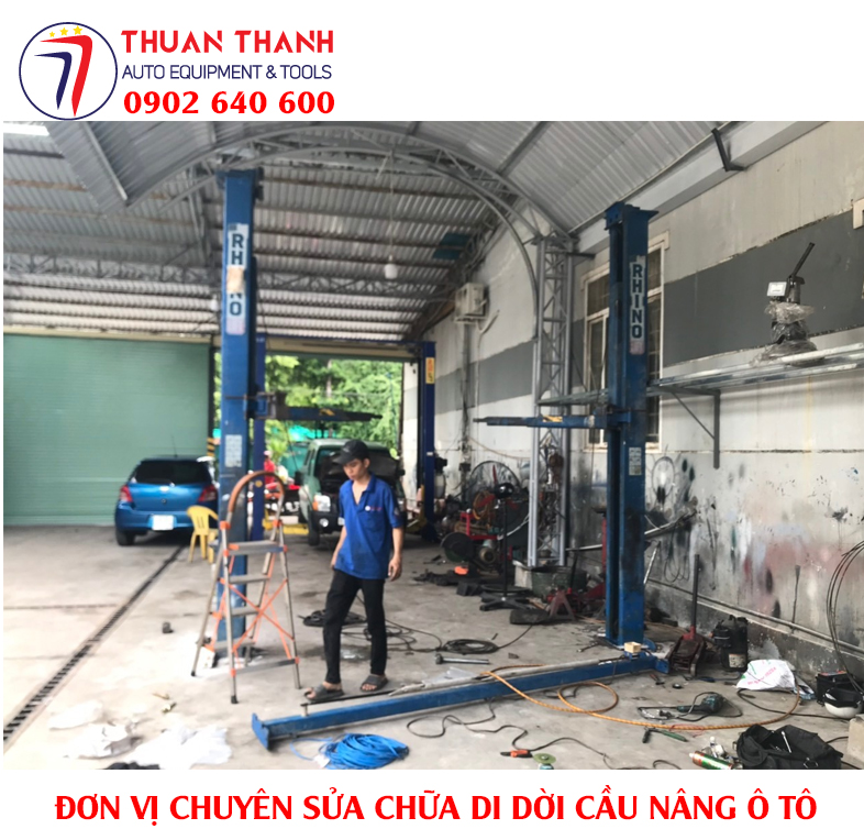 Đơn vị chuyên sửa chữa bảo trì bảo dưỡng di dời cầu nâng ô tô ở Sài Gòn