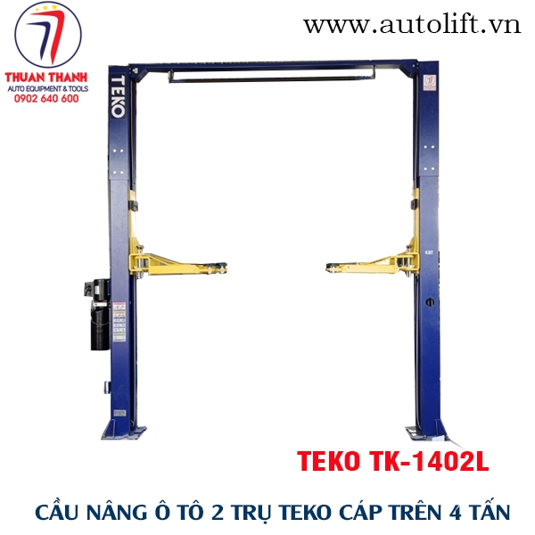 Cầu nâng ô tô 2 trụ cáp trên tải trọng 4000kg TEKO TK-1402L