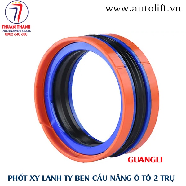 Bộ phớt xy lanh ti ben cầu nâng ô tô 2 trụ Guangli Trung Quốc