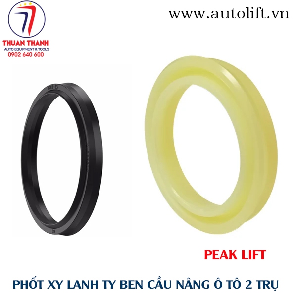 Phớt chặn dầu và chặn bụi ti ben xi lanh cầu nâng ô tô 2 trụ PEAK 208C