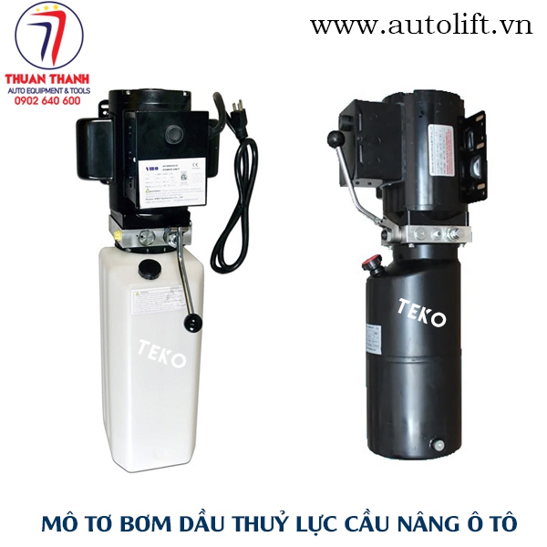 Mô tơ bơm dầu thuỷ lực sử dụng trên cầu nâng ô tô 2 trụ 4 trụ cắt kéo