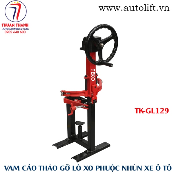 Cảo lò xo phuộc nhún giảm xóc xe ô tô kiểu vô lăng xoay tay