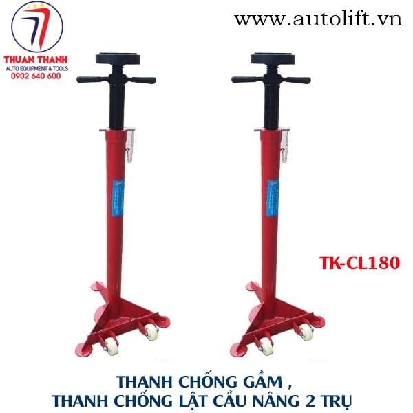 Thanh chống gầm cầu nâng ô tô 2 trụ, thanh chống lật xe dưới cầu nâng ô tô