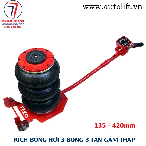 Kích bóng hơi 3 tấn 3 bóng vá vỏ lốp tiện lợi nâng thay bánh xe