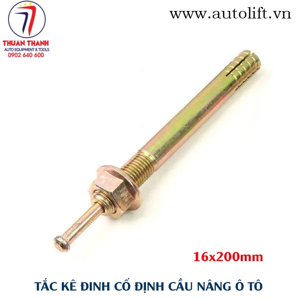 Tắc kê đinh nở sắt lắp ráp cầu nâng ô tô 16x200mm loại dài đặc biệt