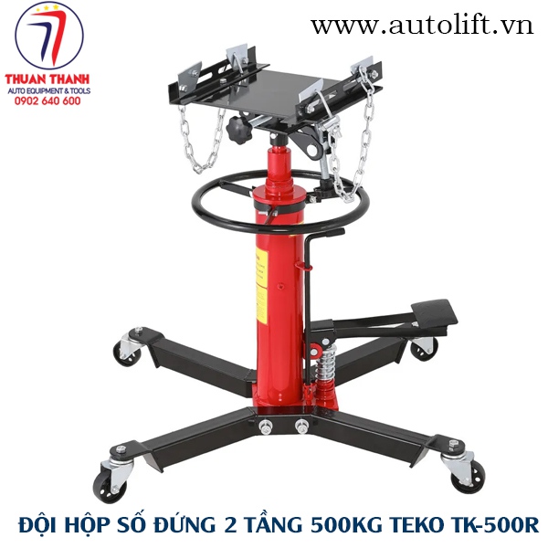 Kích đội giá đỡ hộp số đứng 2 tầng 500kg TEKO TK-500R màu đỏ