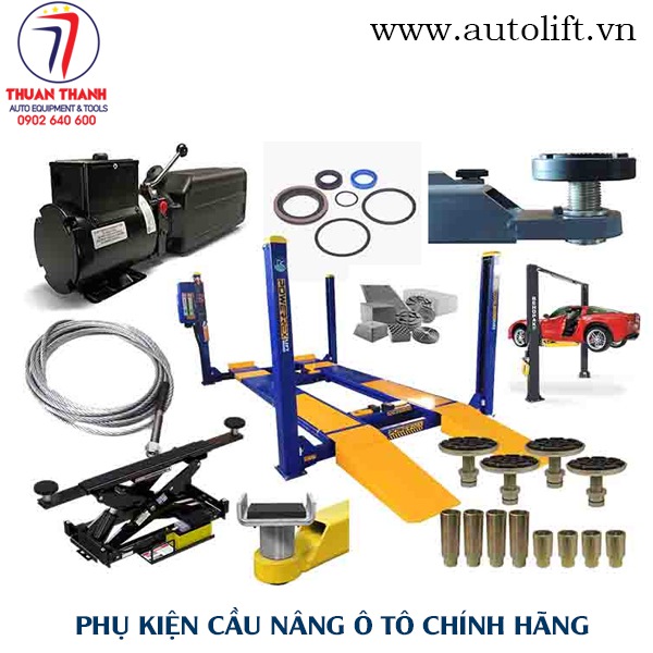 Bộ phụ kiện cầu nâng ô tô 2 trụ 4 trụ cắt kéo Trung quốc