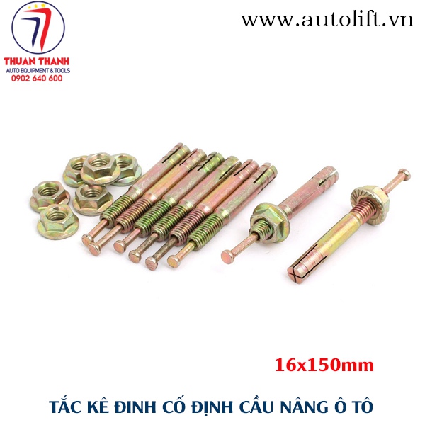 Tắc kê đinh nở sắt lắp ráp cầu nâng ô tô 16x150mm