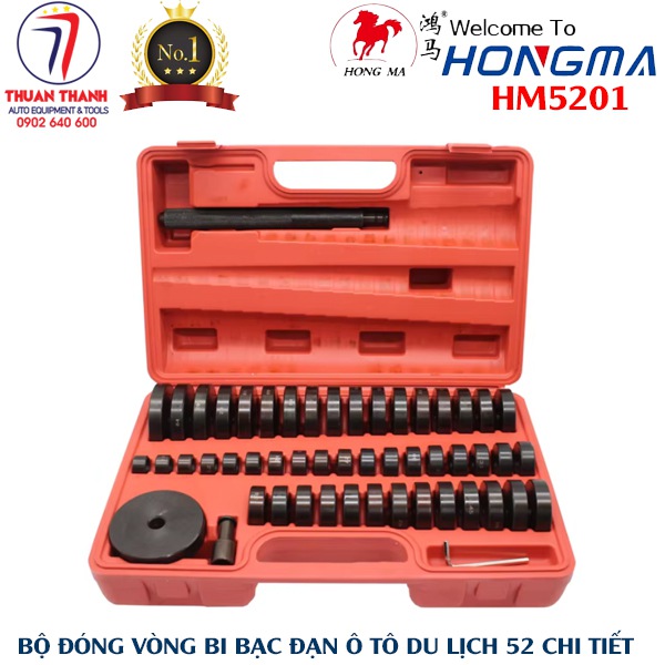 Bộ đóng vòng bi bạc đạn xe ô tô 52 chi tiết HONGMA HM5201 bằng thép