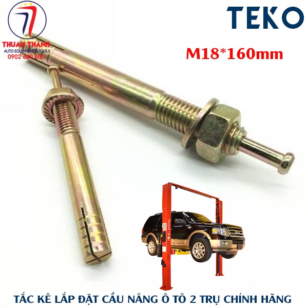 Tắc kê lắp đặt cầu nâng ô tô 2 trụ M18x160mm tiêu chuẩn chính hãng