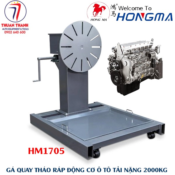 Giá treo đại tu, tháo lắp động cơ hộp số xe tải, Bus HONGMA HM1705
