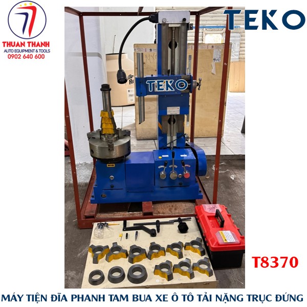 Máy láng tam bua đĩa phanh xe ô tô tải nặng xe bus trục đứng TEKO T8370